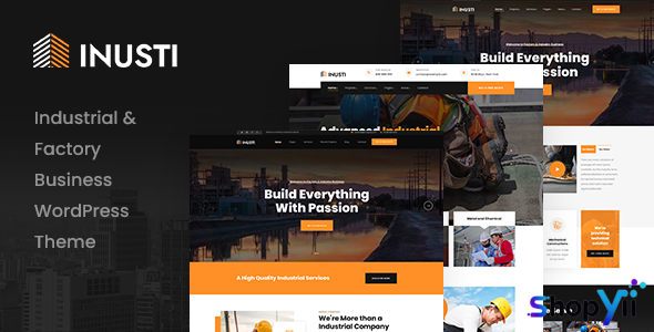 Inusti v1.0.7 – Factory & Industrial WordPress Theme