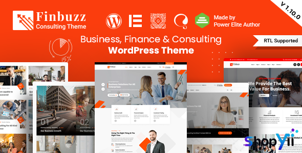 Finbuzz v1.10.0 - Corporate Business WordPress Theme
