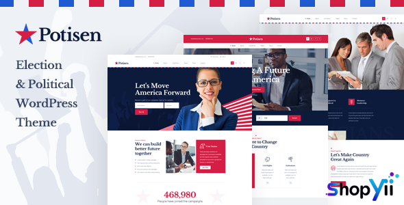 Potisen v1.1.4 - Election & Political WordPress Theme