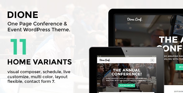 Dione v1.2.3 - Conference & Event WordPress Theme
