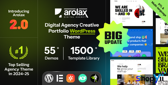 Arolax v1.9.1 - Creative Digital Agency Theme