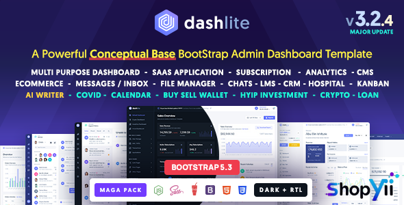 DashLite v3.1.2 - Bootstrap Responsive Admin Dashboard Template