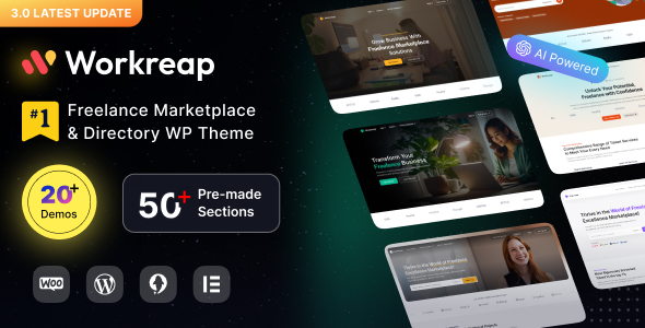 Workreap v2.6.9 - Freelance Marketplace WordPress Theme