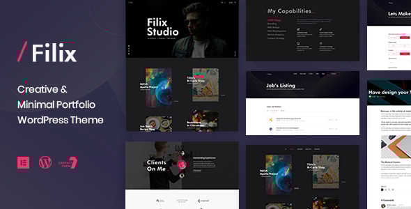 Filix v1.3.0 - Creative Minimal Portfolio WordPress Theme