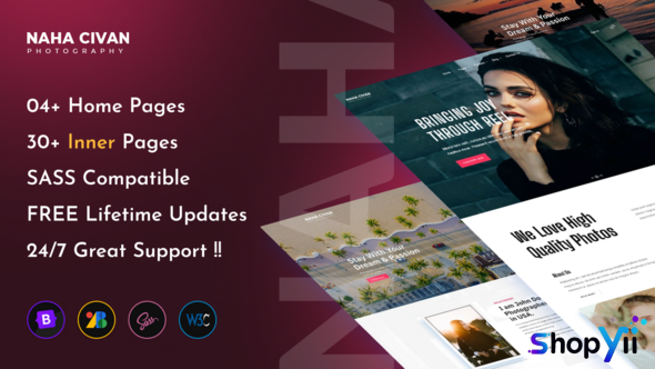 Naha Civan - Photography Portfolio Bootstrap 5 Template