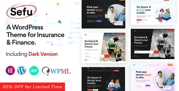 Sefu v0.1.6 - Insurance & Finance WordPress Theme