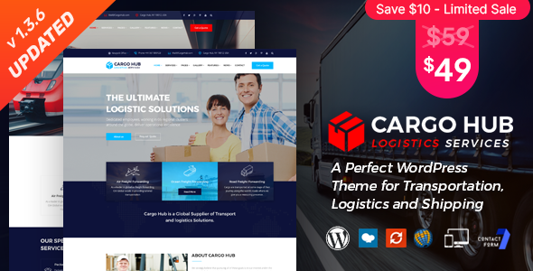 Cargo HUB v1.2.6 - Transportation and Logistics WordPress Theme