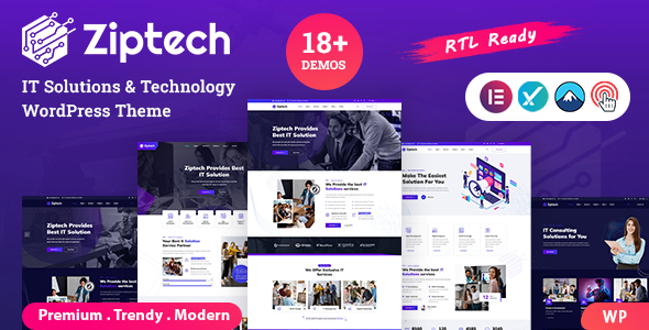 Ziptech v1.0 - IT Solutions Technology WordPress Theme