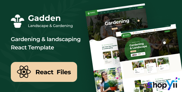Gadden v1.0 - Garden & Landscaping React NextJs Template