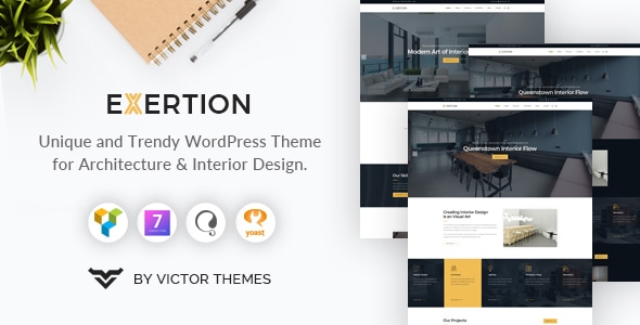 Exertion v1.5 - Architecture & Interior Design WordPress Theme