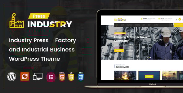 Industry Press v3.1 - Factory and Industrial Business WordPress Theme