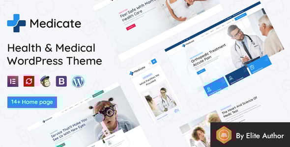 Medicate v2.2 – Health & Medical WordPress Theme + RTL Ready