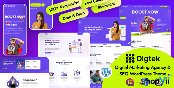 Digtek v1.0.0 - Digital Marketing Agency WordPress Theme