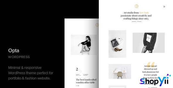 Opta v1.7 - Minimal Portfolio and Photography Theme