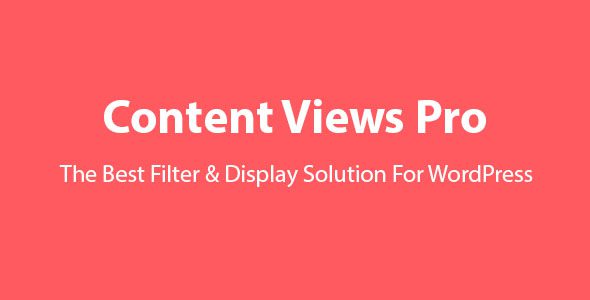 Content Views Pro 7.2.2 – Filter & Grid Plugin For WordPress