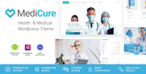 MediCure v2.0.6 - Health & Medical WordPress Theme