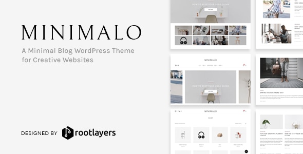 Minimalo v1.0.8 - A Minimal Blog WordPress Theme for Creative Websites