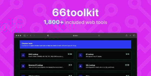 66toolkit v14.0.0 - Ultimate Web Tools System (SAAS) - nulled