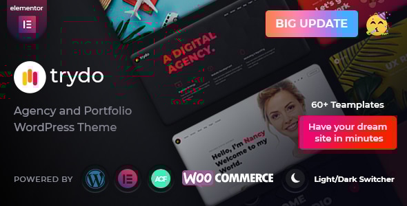 Trydo v1.4.0 - Creative Agency & Portfolio WordPress Theme