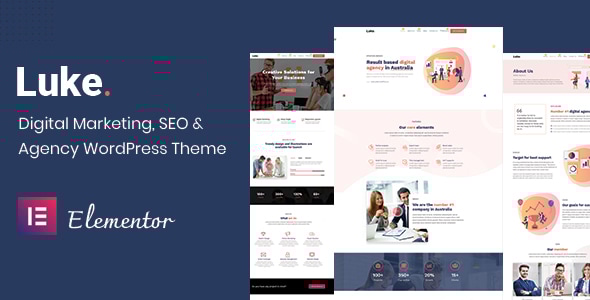 Luke v2.0 - Digital Marketing and SEO WordPress Theme