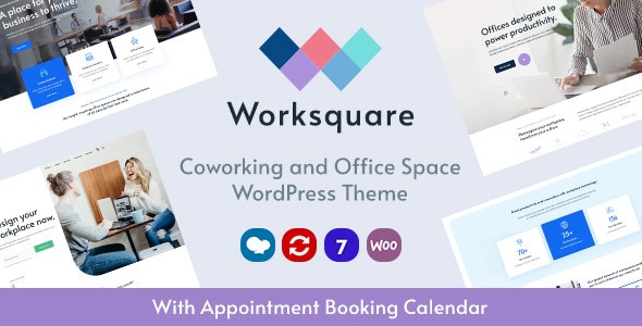 Worksquare v1.15 - Coworking and Office Space WordPress Theme