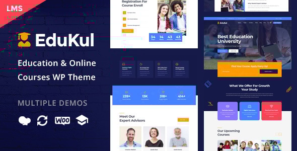 Edukul v1.22 - Online Courses WordPress Theme
