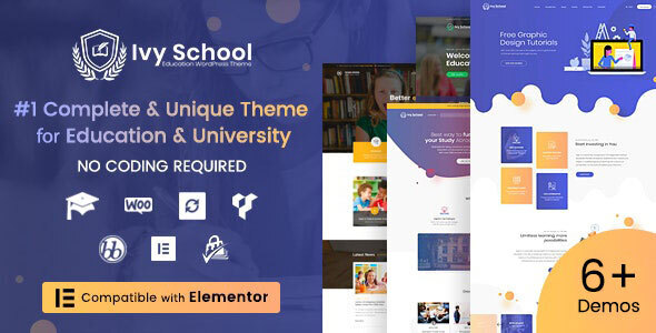 Ivy School v1.5.3 – Education, University & School Theme