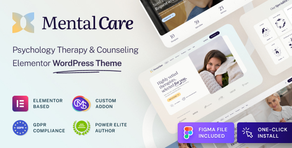 Mental Care v1.0.1 - Therapy & Counseling Psychologist WordPress Theme