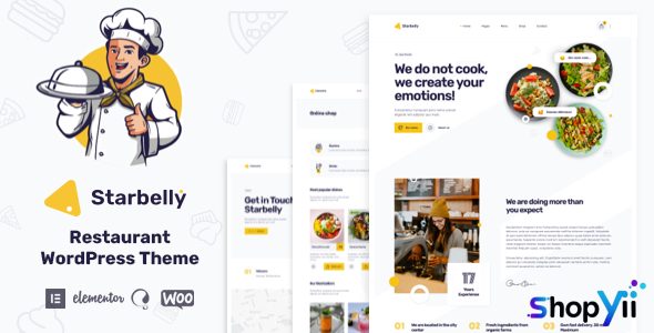 Starbelly v1.2.4 - Restaurant WordPress Theme