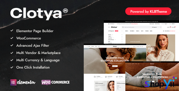 Clotya v1.1.0 - Fashion Store eCommerce Theme
