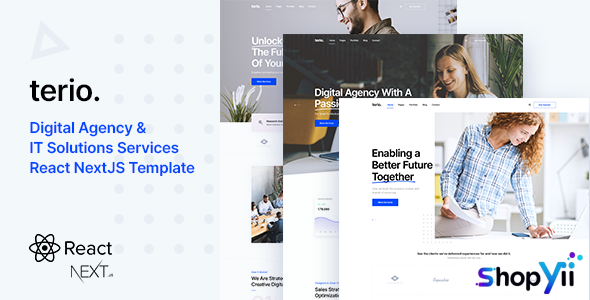 Terio - Digital Agency React Template