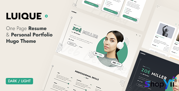 Luique - Personal Portfolio Hugo Theme