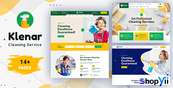 Klenar v1.0.3 – Cleaning Services WordPress Theme + RTL
