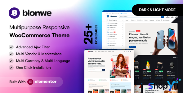 Blonwe v1.1.6 - Multipurpose WooCommerce Theme