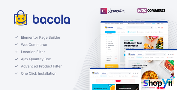 Bacola v1.50 - Grocery Store and Food eCommerce Theme