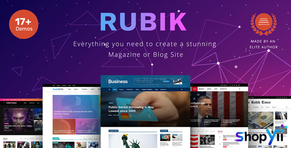 Rubik v2.8 - A Perfect Theme for Blog Magazine Website