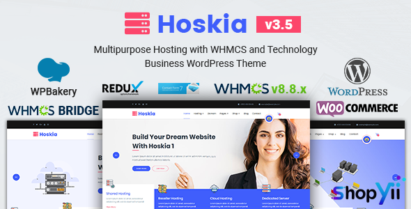 Hoskia v3.4.1 - Multipurpose Hosting with WHMCS Theme