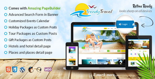 Trendy Travel v6.2 - Multipurpose Tour Package WP Theme