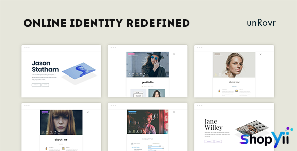 unRovr v1.2.2 - Animated vCard & Resume WordPress Theme