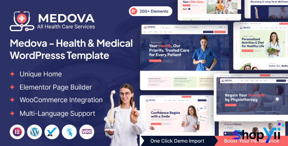 Medova v1.0.0 – Health & Medical WordPress Theme