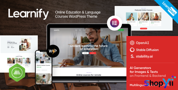 Learnify v1.15 - Online Education Courses WordPress Theme
