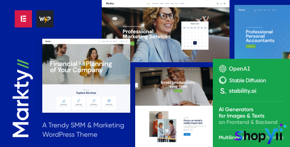 Markty v1.6 - SMM & Marketing WordPress Theme