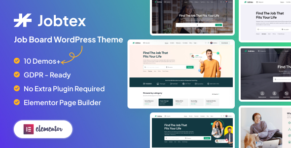 Jobtex v1.2.22 – Job Board WordPress Theme
