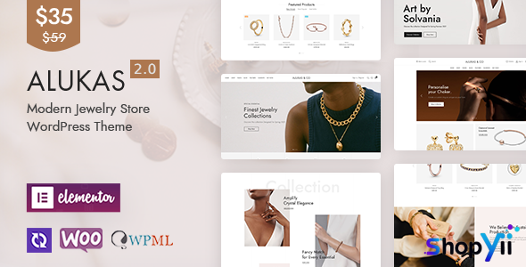 Alukas v2.0.9 - Modern Jewelry Store WordPress Theme