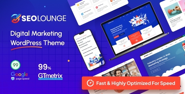 SEOLounge v4.0.5 - SEO Agency WordPress Theme