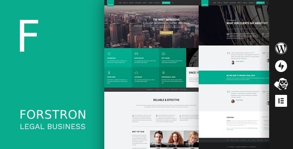 Forstron v2.1.5 - Legal Business WordPress Theme