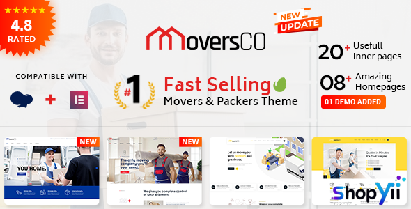 MoversCO v4.7 - Movers & Packers WordPress Theme