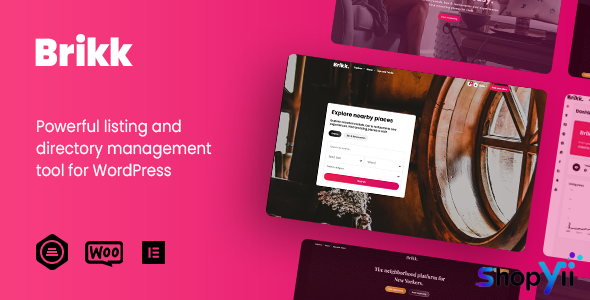 Brikk v2.6.0 - Directory & Listing WordPress Theme