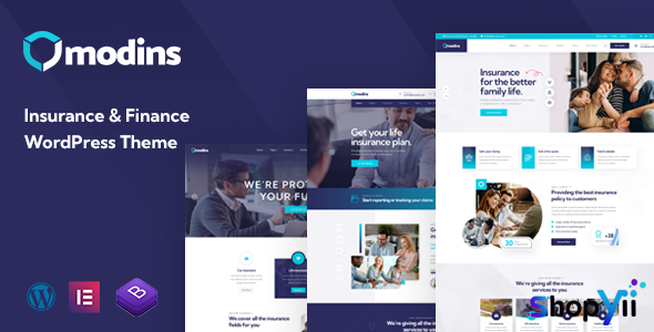 Modins v1.1.9 - Insurance & Finance WordPress Theme