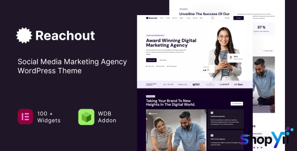 Reachout v8.1 - Social Media Marketing Agency WordPress Theme